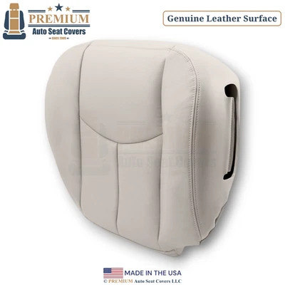 Cubierta de asiento inferior del conductor neutral de cuero genuino para Chevy Suburban 2003-2006 Foto 1 de 4