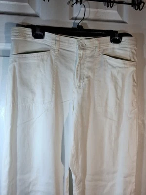 Gloria Vanderbilt Mona Womens High Rise Straight Leg Pants Sz 12 Made In Egypt  - Image 1 of 4
