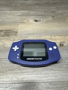 Nintendo GameBoy Advance GBA Indigo Video Game Console AGB-001 - Picture 1 of 7