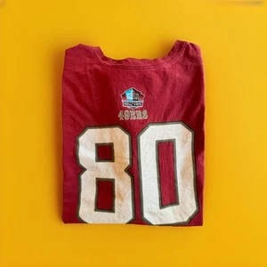 Camiseta deportiva de los San Francisco 49ers Jerry Rice #80 majestuosa del Salón de la Fama para hombre 5X - Imagen 1 de 20