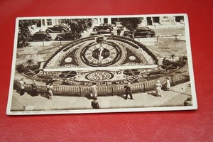 George  VI postcard 1950's , Weston-Super-Mare, Floral Clock, Somerset - Picture 1 of 3