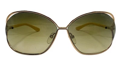 Tom Ford Women Sunglasses Carla Gold Grey Green Gradient TF 157 66 12 - Image 1 of 4