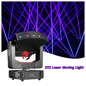 NEW Laser Moving Head Stage Light RGB 3IN1 6 eyes Beam XYZ Laser Light Infinite - Picture 1 of 9
