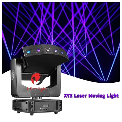 NEW Laser Moving Head Stage Light RGB 3IN1 6 eyes Beam XYZ Laser Light Infinite - Image 1 of 4