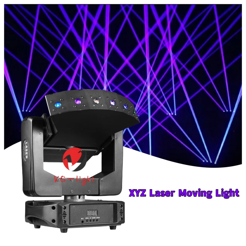 NEW Laser Moving Head Stage Light RGB 3IN1 6 eyes Beam XYZ Laser Light Infinite - Image 1 of 4