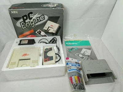 PC Engine console AV booster cable Boxed set NTSC-J Tested CIB - Imagem 1 de 4