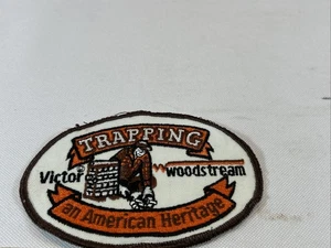Vintage Victor Woodstream Trapping an American Heritage Snapback Mütze Aufnäher - Bild 1 von 3