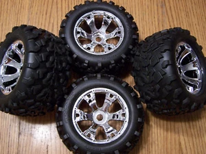 Fits 53097-3 Traxxas 3.3 Revo Maxx Tires & 17mm Geode Wheels 6.3 E-revo / T-maxx - Picture 1 of 2