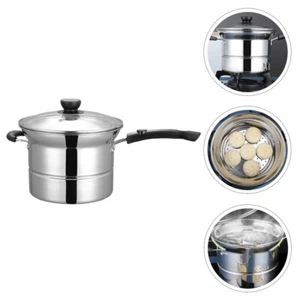 Colino Pentola Zuppiera Acciaio Inox Stockpot Con Coperchio Vaporiera Pentole - Foto 1 di 12