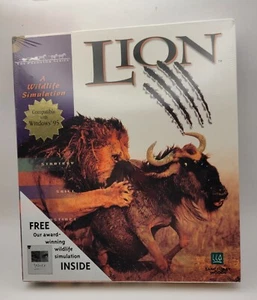 VTG 1995 Lion/Wolf PC Game for MS-DOS by Sanctuary Woods SW5297 SEALED RARE! - Picture 1 of 4