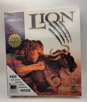 VTG 1995 Lion/Wolf PC Game for MS-DOS by Sanctuary Woods SW5297 SEALED RARE! - Image 1 of 4