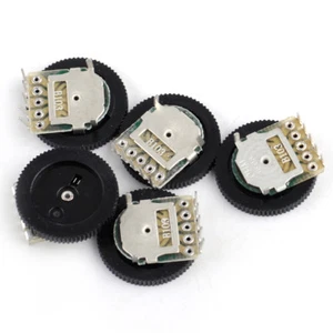 5 ST 16x2mm Dual Dial Taper Volume Wheel Duplex Potentiometer B103 - Picture 1 of 3