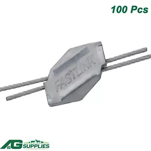 100x Fastlink 2.2mm to 3.5mm Wire Joiners Tensioning Fence strainer fencing - Picture 1 of 5