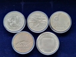 5x 10 Euro Münzen Gedenkmünzen BRD Deutschland 2002 kompl. bankfrisch 925 Silber - Bild 1 von 2