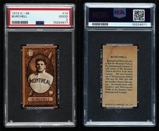 1912 Imperial International League Tobacco C46 Fred Burchell #14 PSA 2
