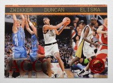 1997 Press Pass Red Zone #41 Serge Zwikker Tim Duncan Eddie Elisma
