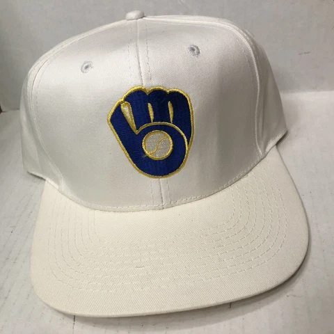 Vintage SGA Milwaukee Brewers Snapback clean white glove logo elan Cover