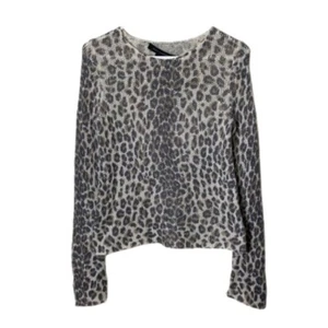 Calavera Cachemira Leopardo Estampado Suelto Punto Suéter Mujer XS - Imagen 1 de 8