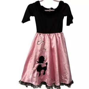 Amscan child’s 50s sock hop poodle dress costume size Medium 8-10 - Picture 1 of 8
