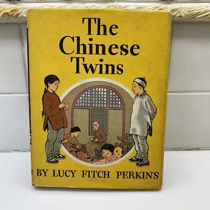 THE CHINESE TWINS. By Lucy Fitch Perkins. 1935. First Edition w Dust Jacket VG - Foto 1 di 11