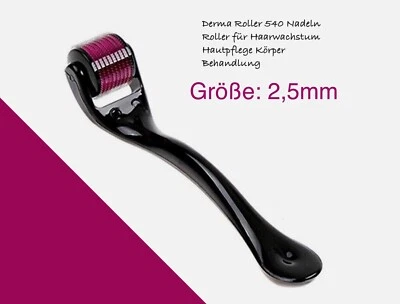 540 Nadeln Roller für Haarwachstum Hautpflege Körper Behandlung (2,5mm) - Bild 1 von 3