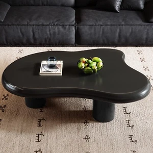 Black Coffee Table Cloud End Table Cute Side Table for Living Room - Picture 1 of 7