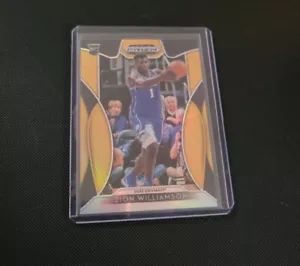 2019 Prizm Draft Picks Zion Williamson #64 RC Rookie Neon Orange 111/149 SP - Picture 1 of 5