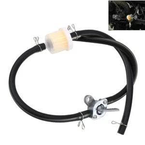 Universal 6mm Inline Fuel Tank Tap w/ Filter Hose Set for Diesel/Petrol ATV - Picture 1 of 5
