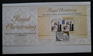 2014 Australia Royal Christening FDC ties 2 stamps cd George Town - Bild 1 von 2