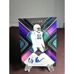 CJ Brewer 2022 Wild Card Mania Prizm 4/8 Autograph Tampa Bay Bucs - Picture 1 of 5