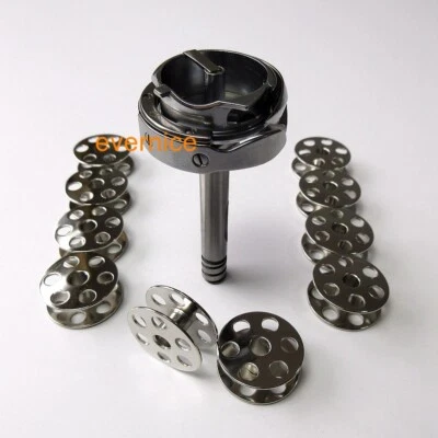 LARGE ROTARY HOOK+10 Bobbins for JUKI LU-563 1508 1510 1560 WALKING FOOT MACHINE - Image 1 of 4