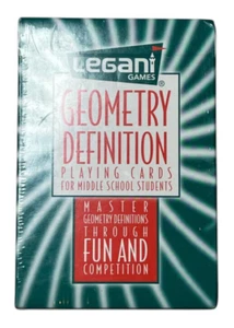 Cartas de juego Legani Geometría Definiciones maestras nuevas selladas - Imagen 1 de 2