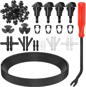 Windshield Washer Nozzles Hose Connectors Replacement Kit for Chrysler Dodge Ram - Picture 1 of 7