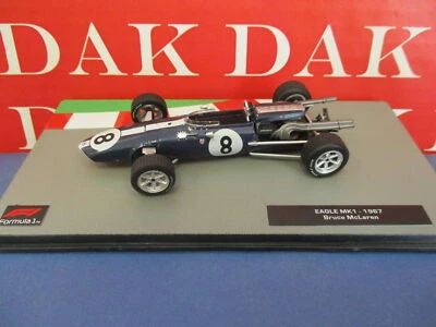 Die cast 1/43 Modellino Auto F1 Eagle MKI 1967 B. McLaren - Immagine 1 di 4