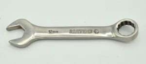 MATCO TOOLS RCS12M2 12MM METRIC 12 POINT STUBBY COMBINATION WRENCH USA - Picture 1 of 2