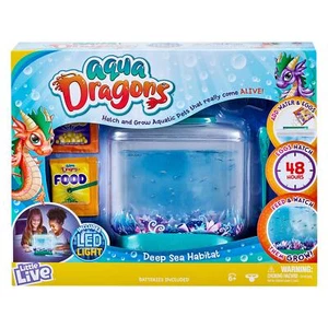 Little Live Aqua Dragons - Deep Sea Habitat - Led Light Up Tank Hatch And Grow - Picture 1 of 7