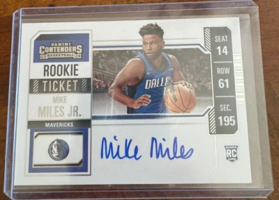2023-24 Panini Contenders Rookie Ticket RC AU Mike Miles Jr. #114 - Image 1 of 2