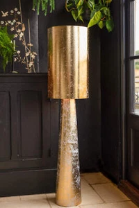 Rockett St George Gold Leafed Effect Floor Lamp - Picture 1 of 10