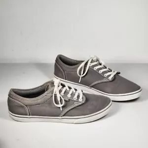 Zapatos Vans Off The Wall para mujer grises de caña baja con cordones de skate talla 8 - Imagen 1 de 11