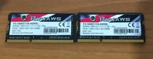 G.Skill Ripjaws 2x4GB DDR3-1600MHz (F3-1600C11S-4GRSL) - Picture 1 of 1