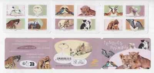 lot de 20 Carnet 12 Timbres Adhésifs . "TENDRES ANIMAUX "-lettre verte - Photo 1/1