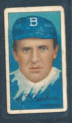 Panel final Hassan T202 1912: DOC SCANLAN Brooklyn Superbas ~ BUENO+ (alterado) Foto 1 de 2