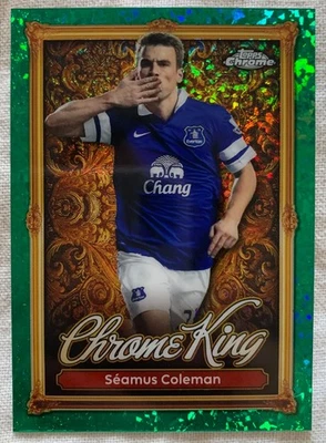 2025-26 Topps Premier League Seamus Coleman Chrome Kings Emerald Everton card - Image 1 of 2