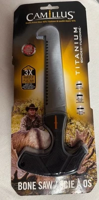 Camillus camping hunting bone saw & sheath Titanium 5.5” Blade Model 19427 New - Image 1 of 2