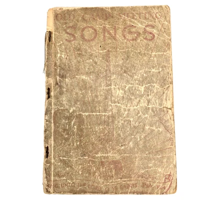 Cancionero de notas en forma de templo Albert Ott Bethel 1940 himnos antiguos canciones de reunión de campamento Foto 1 de 4