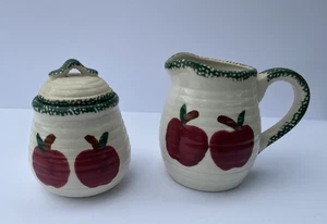 Vintage Apple Decor ALCO Sugar Bowl/Apple Garden Design 2 Pc. Set - Picture 1 of 7