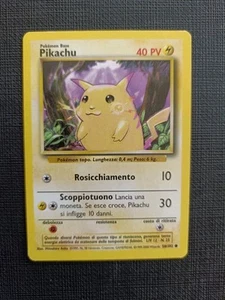 Pokemon pikachu 58/102 set base Italiano A15 - Imagen 1 de 3