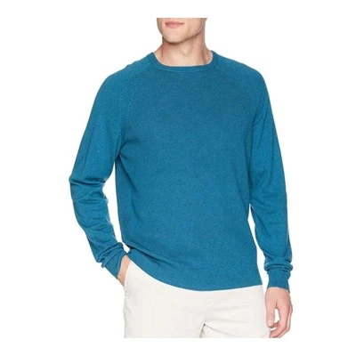 Cutter & Buck Men's Lakemont Mixed Stitch Crew Long Sleeve Sweater Size 3XB Blue - Image 1 of 4