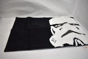 Star Wars Stormtrooper Bath Rug Mat Black White Floor Tub Shower Polyester 20x32 - Picture 1 of 12