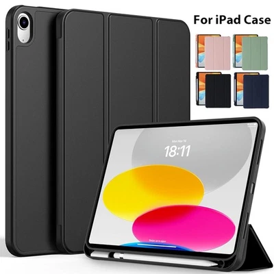 Schutzhülle für iPad A16 11 10 9 8 Gen Air 6 Pro 11 Tasche Cover mit Stifthalter - Bild 1 von 4